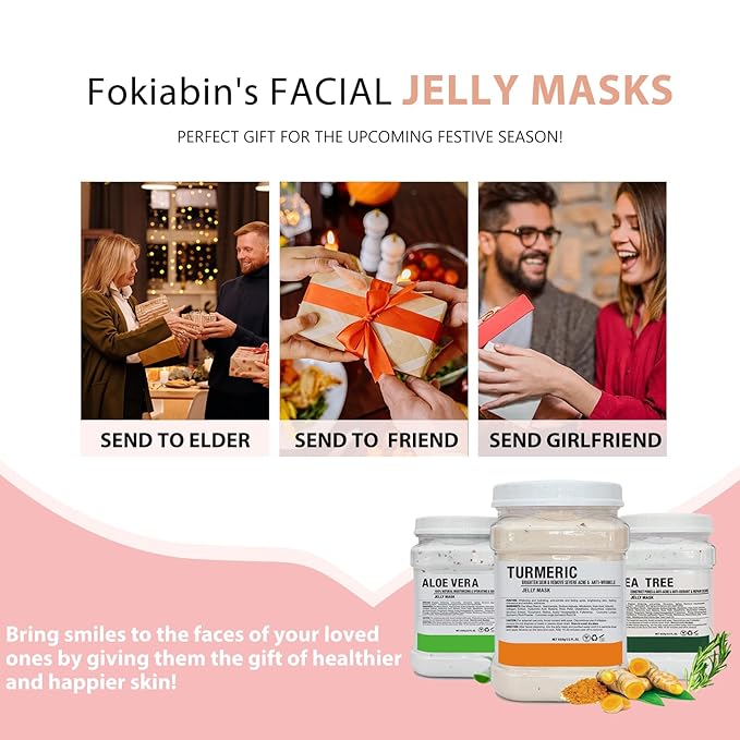 Jelly Mask for Facials, Hydrating & Moisturizing Peel-Off Rubber Gel Face Mask Skin Care for Deep Hydration & Glow, 23 Fl Oz Jar Professional Spa Use for All Skin Types with Bulgarian Rose