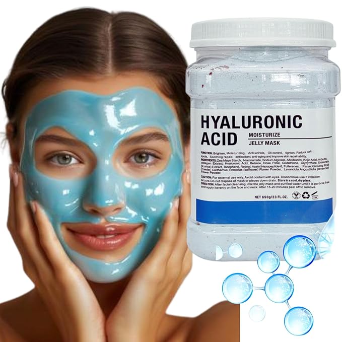 Hyaluronic Acid Jelly Mask – Professional Gel Face Mask for Facials, Vajacial Mask Treatment, Mascarilla Hiroplastica Facial, Hydrating Skincare Mask