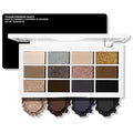 Erinde Nude Brown Eyeshadow Palette, 12 Colors Matte Shimmer Beige Silver Gold Taupe Champagne Gray Black Eye Shadow Palette, Highly Pigmented Long Lasting Waterproof Eyeshadow Pallete, 02