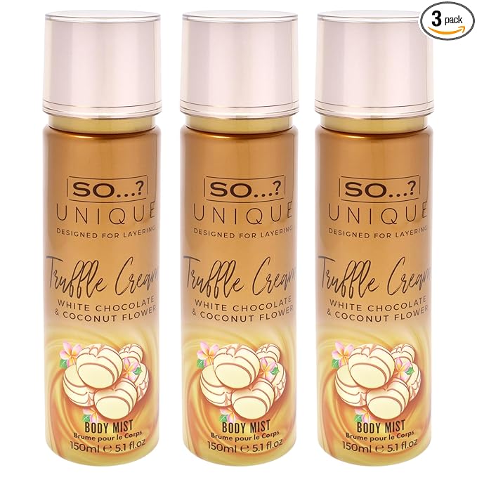 Unique Body Mist - Truffle Cream by So…? for Women - 5.1 oz Body Mist - Pack of 3