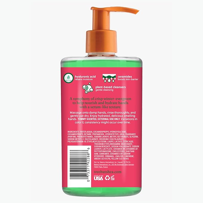 Tree Hut Mistletoe Magic Serum Infused Hand Wash, Nourish & Hydrate Hands with Strengthening Skin Care, Long Lasting Scent, Cleanse & Lock in Moisture, Limited Edition Holiday, 11 Fl Oz.