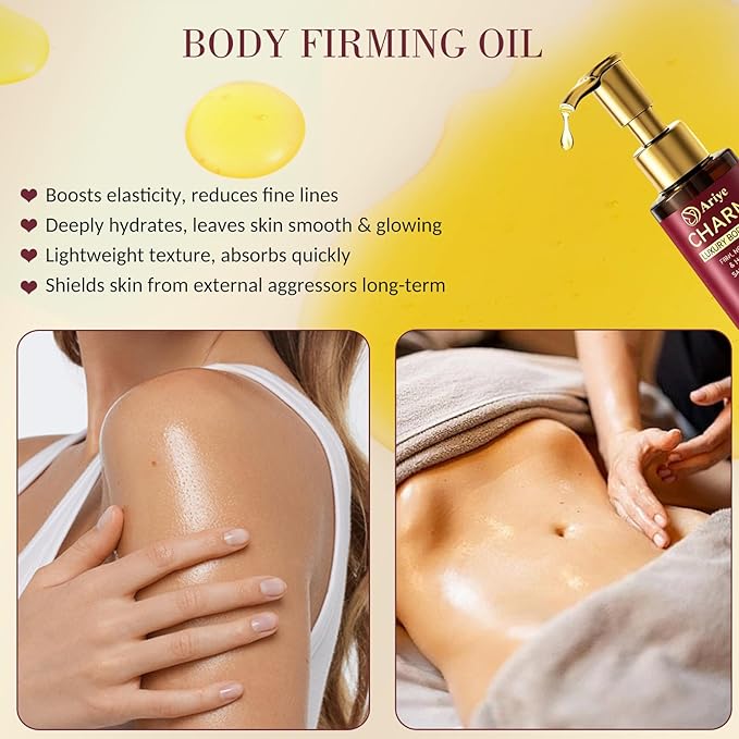 Body Firming Oil Glow Remedy Body Oil For Women,Body Oil After Shower Tightening&Hydrating Treatment For Arms,Legs,Stomach&Body,Natural Firming Oil For Dry Skin,Non-Greasy Body Serum-4.06 Fl Oz