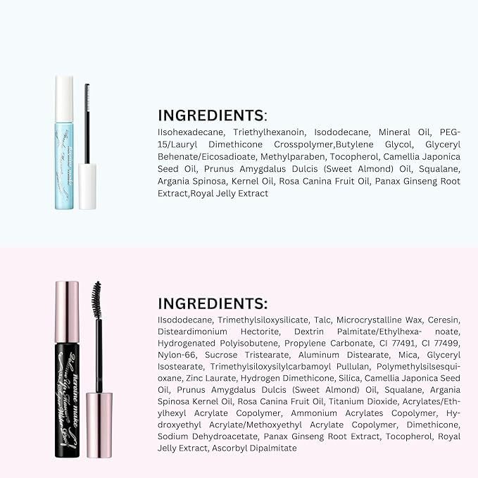 HEROINE MAKE by KISSME Volumizing Waterproof Mascara Volume & Length with Curvy Brush by Defining Fiber for Long-lasting Natural Eyelash Look + Gentle Mascara Remover Oil Free, 2 Set