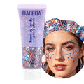 DAGEDA Red White Blue Body Face Glitter, 4th of July Outfits Accessories for Women, Patriotism Face Glitter Makeup, Fourth of July Patriotic Independence Day Hair Accessories Party Costumes（Star）