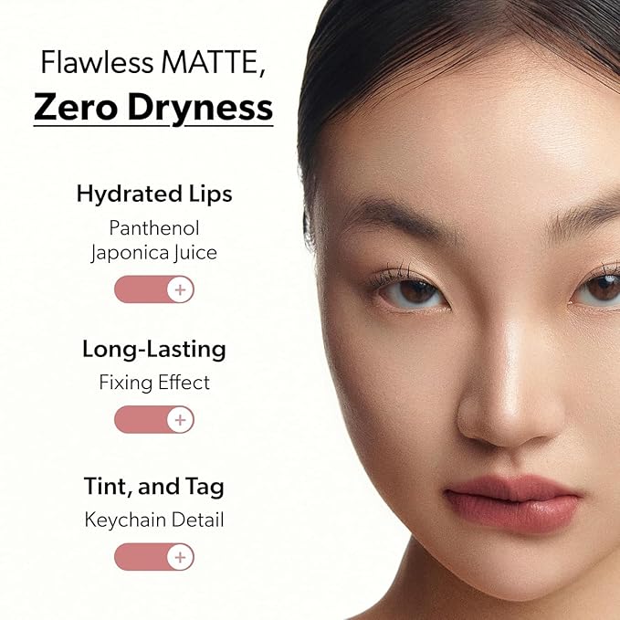 ENTROPY Makeup Matte Lip Tint – Soft Blur Line/Lightweight Velvet Matte Lip Tint, Soft Focus Finish, Natural MLBB Color, Long Lasting Lip Color - Pena Gem (Cement Gray) | soft blur lip tint, velvet matte finish, lightweight lip tint