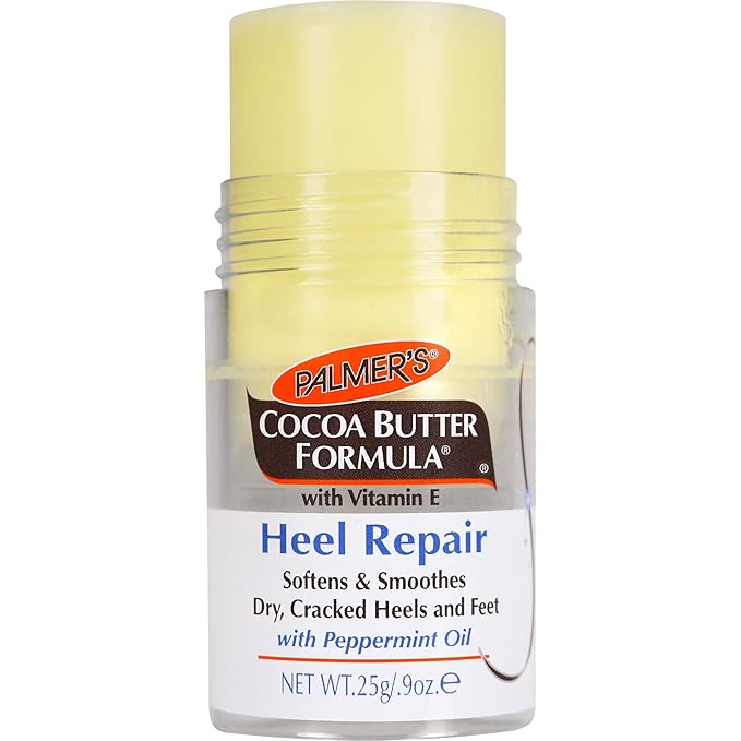 Palmer's Cocoa Butter Formula Heel Repair,Foot Balm Stick for Cracked Heels & Feet,No-Mess Stick Applicator,0.9 Ounce,(Pack of 2)