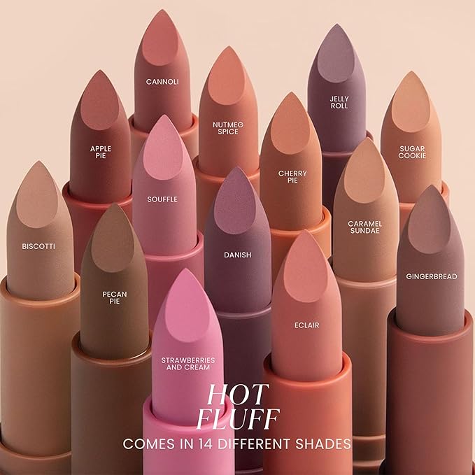 Jason Wu Beauty Hot Fluff Modern Matte Lipstick - 3-in-1 Lipstick, Blush, Shadow, 3.8g 0.134oz (Sugar Cookie, 3.8g)