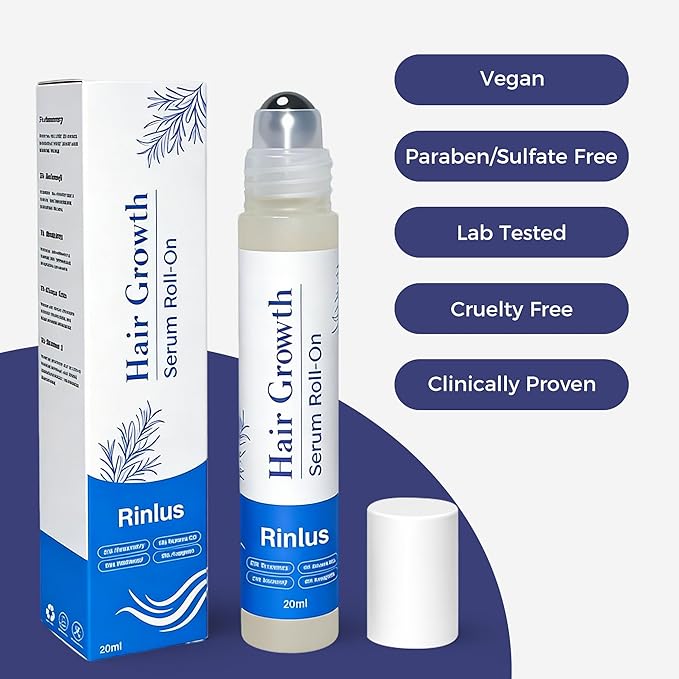Hair Growth Serum Roll On,3% Rosemary, 6% Batana oil,3% Redensyl & 2% Anagain| No-Rinse, Fast-Absorbing | For Thinning Hair & All Hair Men & Women (2 Pcs)