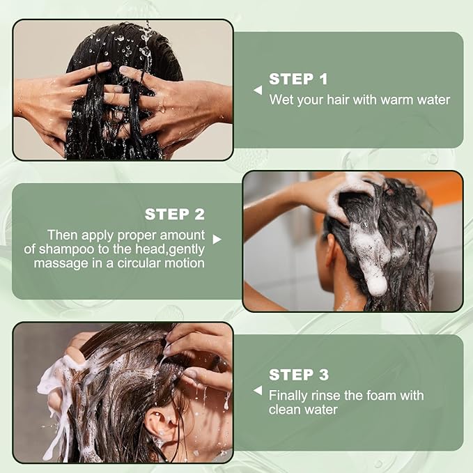 -Promote Hair Growth,Rosemary Shampoo,Nourishes Scalp, Reduces Breakage & Adds Shine,Reduces Hair Loss (Batana Shampoo-(10.1 fl oz))