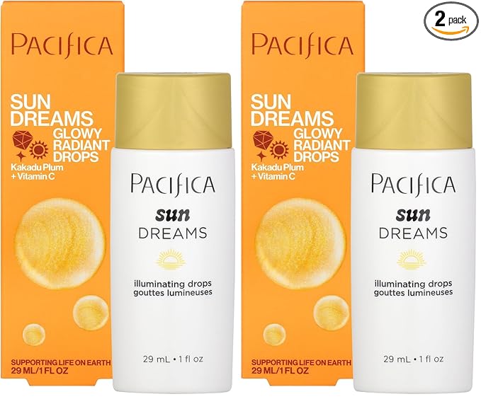 Pacifica, Glow Drops Sunset, 1 Fl Oz (Pack of 2)