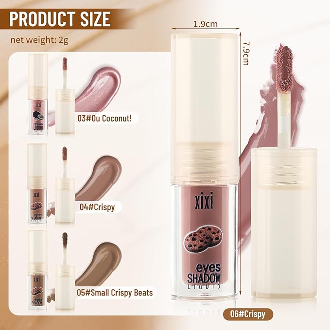 Liquid Eyeshadow, Long-Lasting Matte/Pearlescent eyeshadow, Cut Crease Eyeshadow Gel, High-Pigmented for Bold Eye Makeup, for day-to-night transitions (Taro paste, Matte)