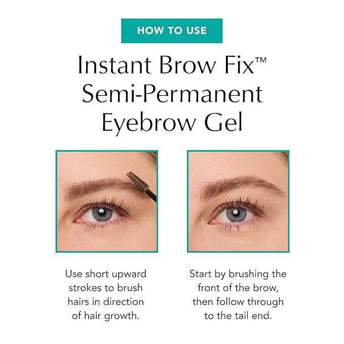 Thrive Causemetics Instant Brow Fix Semi-Permanent Eyebrow Gel, Waterproof Tinted Eye Brow Gel with Vitamin B5, Smudge-Proof, Long Lasting Definition, Vegan & Cruelty Free, Merida (Auburn)