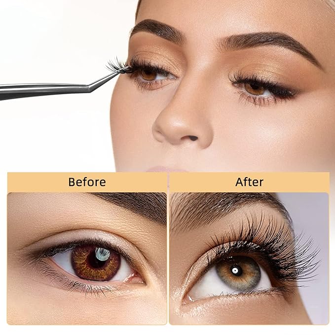 QUEWEL Lash Clusters 240Pcs Cluster Lashes 30D 0.07D Curl Mix8-14mm Individual Lashes Soft&Comfortable DIY Eyelash Extension at Home(30D 0.07D MIX8-14)