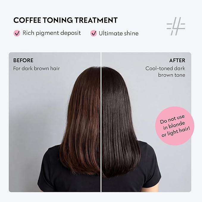 FOUR REASONS Color Mask, Coffee (27 Colors) – Hair Gloss & Color Depositing Conditioner – Semi Permanent Hair Toner for Color-Treated Hair Color For Women – Vegan & Cruelty-Free – 6.76 fl oz