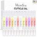 MelodySusie 12Pcs Cuticle Oil Pen Set,Nail Moisturizing Cuticle Oil Enriched with Vitamin E,Softens and Repairs cuticles,Nail Strengthener,Protects Damaged Skin,Thin Nails