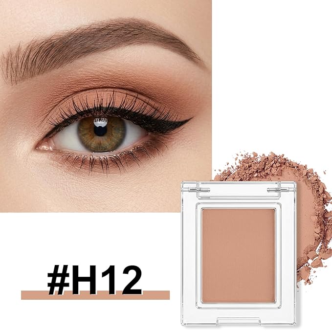 Erinde Matte Eyeshadow Palette Makeup, Neutral Single Eye Shadow Powder