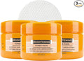 Global Beauty Care Vitamin C Toner Pads - Exfoliating Toner Pads for Face with Glycolic Acid, Lemon & Honey, Dual Textured Facial Pads, Helps Brighten, Even Skin Tone & Boost Radiance, 120ct (3-Pack)