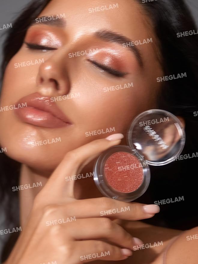 SHEGLAM Enigma Sparkly Eyeshadow Longwear Eyeshadow Single, High-Pigment Eye Shadow Compact, Smooth & Blendable Colors-Carats