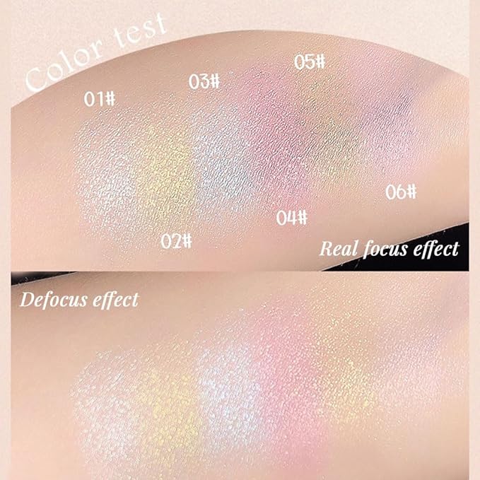 CAKAILA Light Pink Shimmer Glitter Sparkling Monochrome Eyeshadow Palette,Metallic Single Eye Shadow Palette for Older Women,Long Lasting Naturing-Looking Eye Makeup