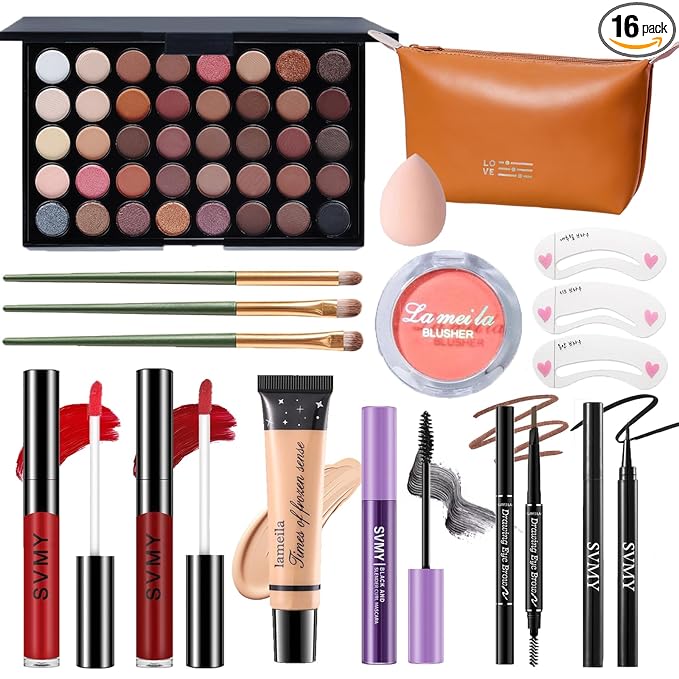 Makeup Set for Women, Makeup Full Kit for Beginners & Professionals, Travel Makeup Set for Teens & Adults, Makeup Gift Set for Girls, Eyeshadow Palette, Lip Gloss, Face & Eye Make up
