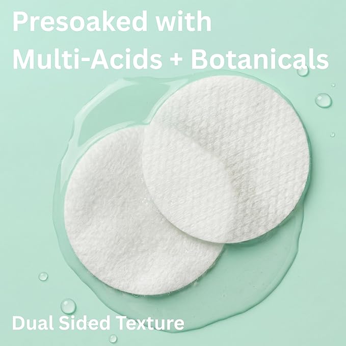 Global Beauty Care Clarifying Toner Pads - Face Toner Pads with Witch Hazel, Mandelic Acid & CICA, Dual Textured Exfoliating Facial Pads, Helps Refine Pores & Balance Skin, 120ct (3-Pack)
