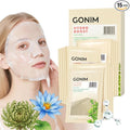GONIM Face Mask Korean Skin Care with Hyaluronic Acid Serum, Collagen Activation, Vitamin C-Face Masks Skincare Hydration, Moisturizing Sheet Mask, Travel Essentials, Korean Face Mask 30ml x15pcs