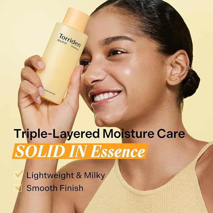 Torriden SOLID IN Ceramide Essence 100ml (3.38 fl. oz.) | For Deep Hydration, Moisturizing, Improving Skin Barrier | 5 Types of Ceramides & Panthenol for Dry and Sensitive skin