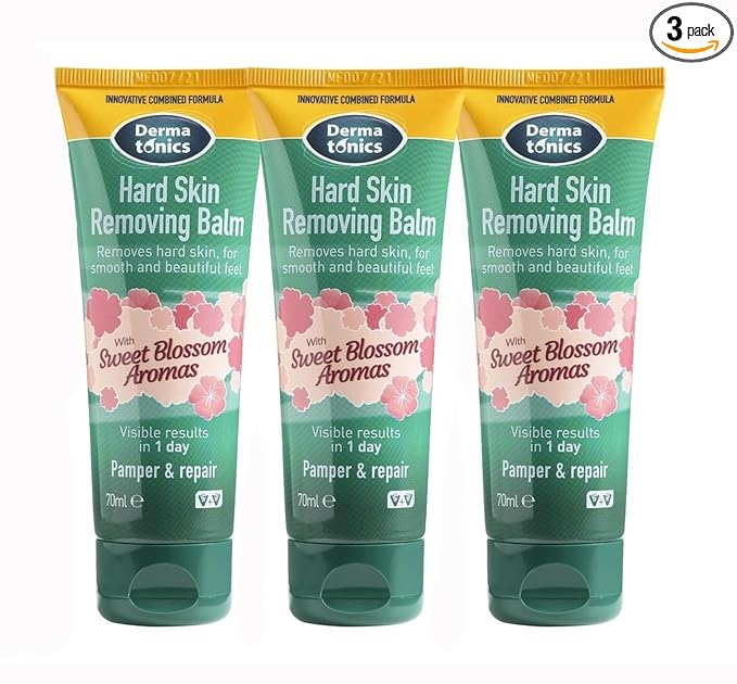 Dermatonics 10% Urea Callus Removing Cream – Removes Hard Skin, Moisturizes and Rehydrates Racked, Rough, Dead and Dry Skin – for Feet, Elbows, and Hands, 2.37 fl oz. Tube, 3 Pack