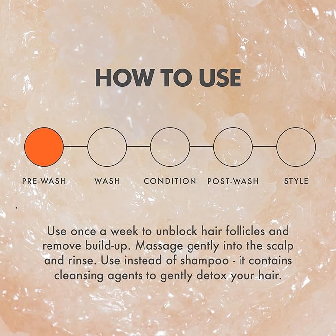 Umberto Giannini Grow Long Hair Growth Scrub Treatment - Vegan & Cruelty Free Grow Scrub Scalp Exfoliator with Caffeine-Gro Complex