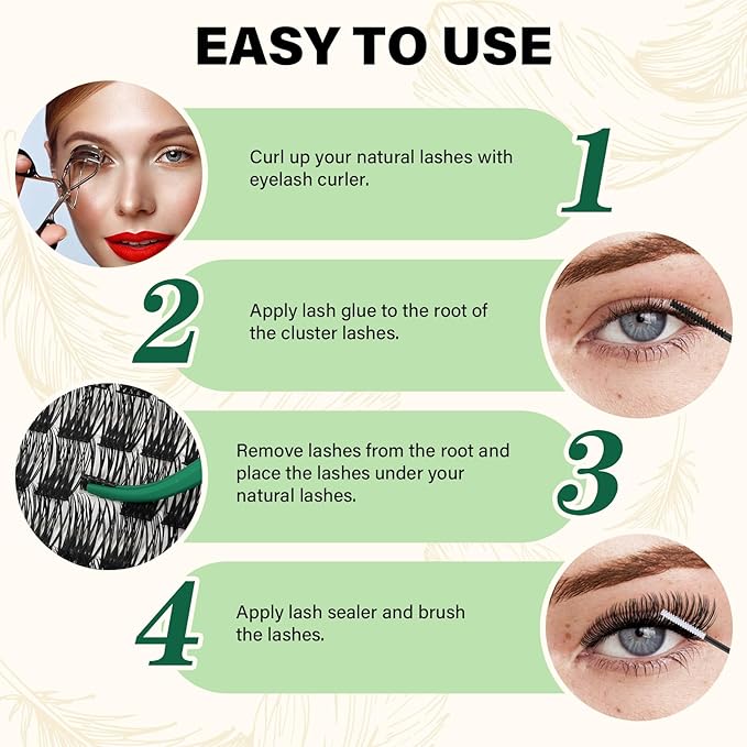 Lash Clusters 144pcs eyelash clusters D Curl 8-18MIX Individual Lashes KEYYOU Air Touch Cluster Lashes Super Lightweight Soft Wispy Comfortable Easy DIY at Home(Air03-D-8-18MIX)