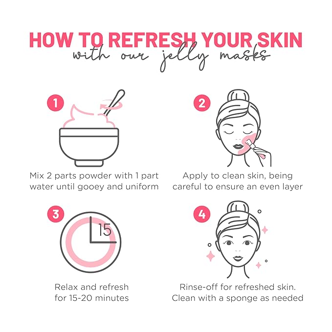 BRÜUN Jelly Mask Egyptian Rose Rubber Face Mask Peel-Off Jar