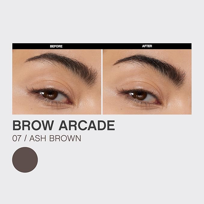 Vivienne Sabó Brow Arcade Eyebrow Pencil – Micro Definer with Brush for Cool-Toned Hair, Smudge-Proof Color and Longwear Shape Enhancement, Shade 07 Ash Brown, 0.035 oz