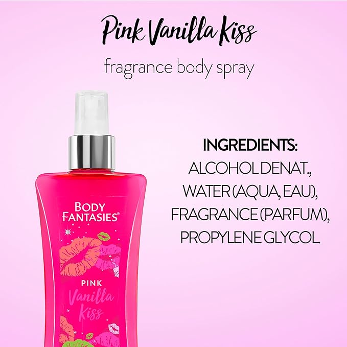 Body Fantasies Body Spray Holiday Gift Set for Her - 3 Piece Lovely Scents Sampler, Perfect for Stocking Stuffers