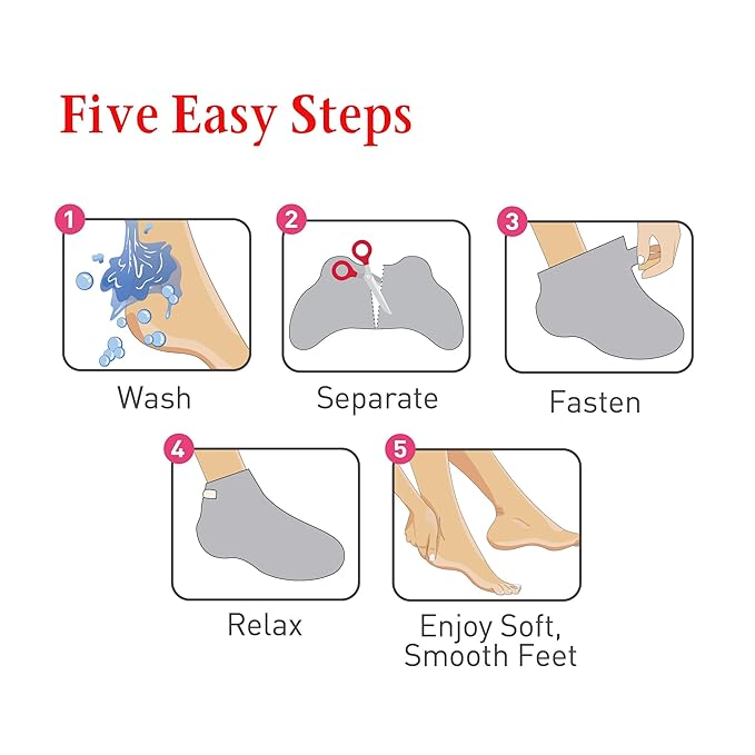 Profoot Heel Rescue Foot Peel Exfoliating Booties with Natural Botanicals, 1 Pair