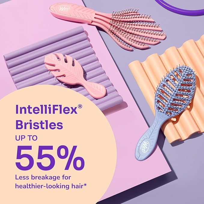 Wet Brush Go Green Charcoal Infused Detangling Hair Brush - Pain-Free Ultra-Soft Detangler Bristles Glide Through Tangles with Ease - Protects Against Split Ends