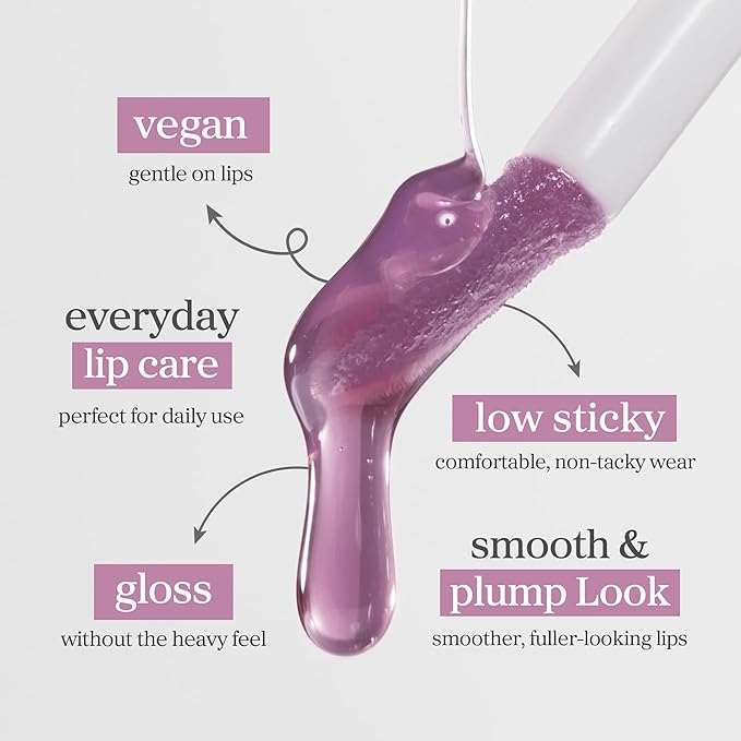 NOONI Korean Lip Oil - Appleblacktea | Long-Lasting, Moisturizing, Plumping, Revitalizing for Dry Lips, Waterproof, No Peel Off, Hydrating Lip Stain, Stocking Stuffers, Teen Girl Gifts, 0.12 FL Oz