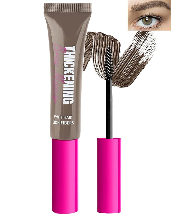 Waterproof Tinted Brow Gel-1Pcs Ash Brown Thickening Eyebrow Mascara Glue,Brow Fast Shapping, Brow Filler Gream Gel,Long Lasting Eye Makeup for Women,Light Medium Dark Brown Cover Gray Hairs-05