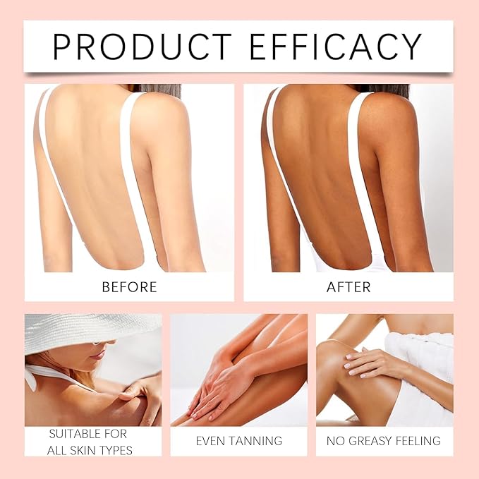 Self Tanning Drops, Sunless Tanning Drops for Natural Bronze, Self Tanner for Face Body, Bronzing Drop Serum Suitable for All Skin Types, Customizable Glow, Enhancing Natural Skin Tone (Pink)