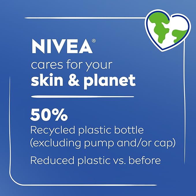 NIVEA Original Moisture Body Lotion with Vitamin E,48-Hour Body Moisturizer for Normal to Dry Skin,16.9 Fl Oz Pump Bottle, (Pack of 2)