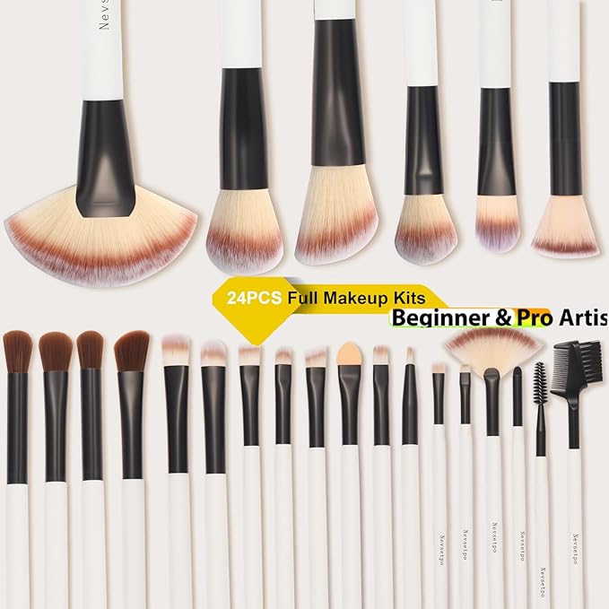 Makeup Brushes, Quality Make Up Brushes 28Pcs Makeup Brushes Set Professional, Beginner Make-up Sets With Case, Soft Brush Kits Sponges Masks Spatula,Travel-Friendly Women Girls Gift Sets