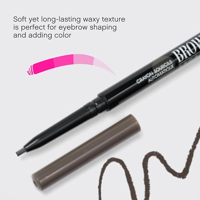 Vivienne Sabó Brow Arcade Eyebrow Pencil – Micro Definer with Spoolie Brush, Smudge-Resistant Color for Natural-Looking Arches and Precision Shaping, Shade 06 Graphite Grey, 0.035 oz
