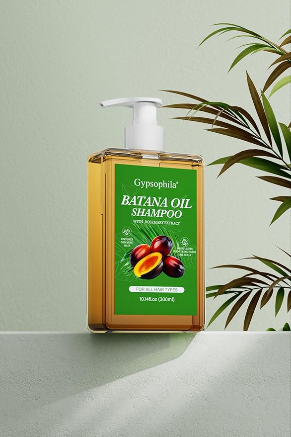 Batana Oil Shampoo,Rosemary Shampoo,Nourishing & Rejuvenating for Softness & Volume, Suitable for Men & Women, Reduces Hair Loss (10.14 fl oz)