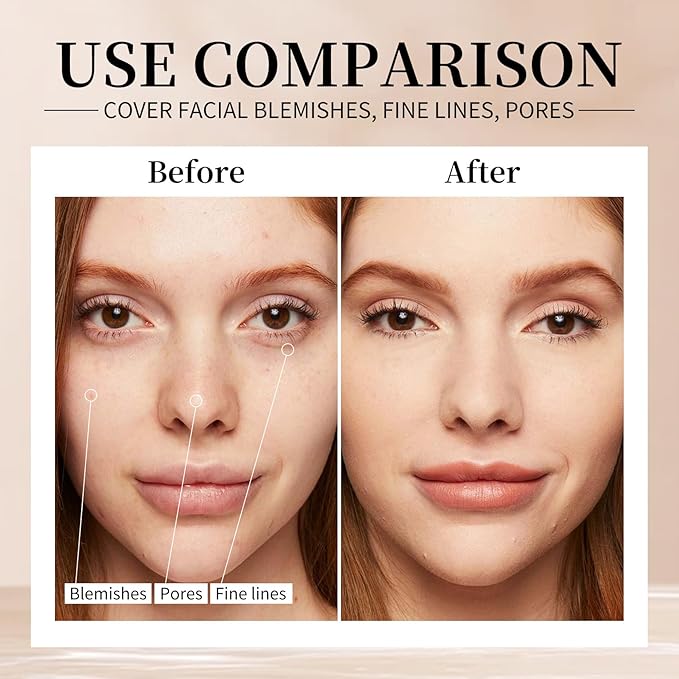 Magic Minerals Airbrush Foundation Smooth Matte Full Coverage Airbrush Flawless Setting Spray Foundation-03 Nude