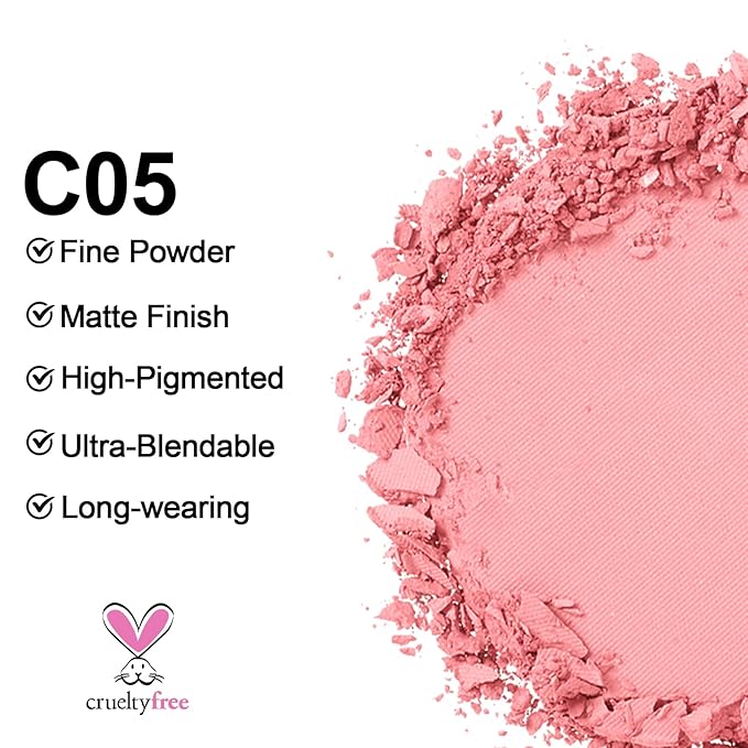 Erinde Matte Eyeshadow Palette Makeup, Neutral Single Eye Shadow Powder