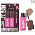 2 Pack Eyebrow Tint and Setting 2 in 1 Fluffy Volumizing Brow Mousse Kit, All Day Hold Brow Dye Gel with Brush For Natural Full-Looking Eyebrow Makeup, Light Blonde