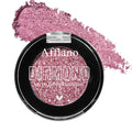 Afflano Single Pink Glitter Eyeshadow Palette, Sparkle Champagne Pink Rose Glitter Eyes Look, Highly Pigmented, Long Lasting Diamond Metallic Eye Shadow Pallet for Girl Women Concerts Day Night Makeup
