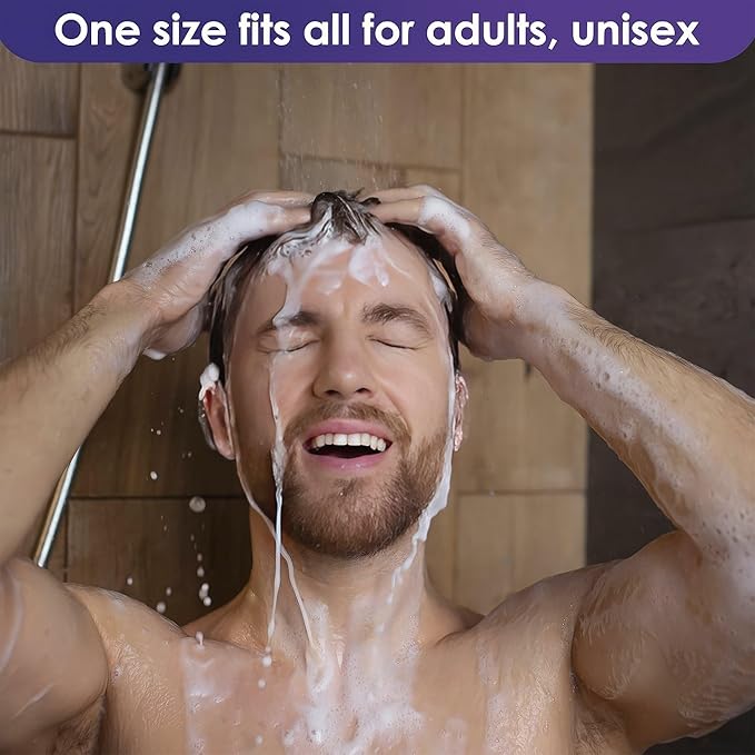 200 Pcs Ear Covers for Shower – 1.97x0.7" Disposable Ear Covers for Hair Dye, Stretchable up to 4.6" – Splash-Resistant, Lightweight Plastic, Comfortable to Wear | Suitable for Home, Spa, and Travel