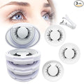 Meylora Magnetic Eyelashes with Applicator Natural Look, Reusable Eyelashes Magnetic Lashes, No Glue Needed Wispy False Lashes Kit Easy to Wear and Remove (Camellia+Devil+Natural)