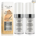 2PCS Flawless Colour Changing Warm Skin Tone Foundation, Naturally Blends Moisturizing foundation makeup, Long Lasting Waterproof Lightweight Liquid Foundation SPF 15 for Face Makeup