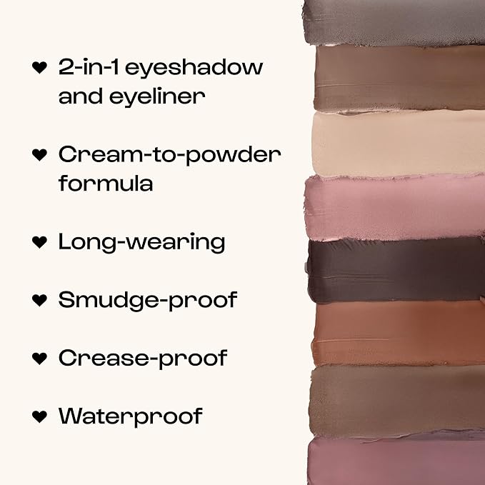 ALLEYOOP 11th Hour Waterproof Cream Eyeshadow Stick – Long-Lasting Eye Shadow Pencil & Eyeliner, Cream to Powder Stick & Highlighter – Smudge-Proof Eyeshadow Matte, Dark Chocolate Matte
